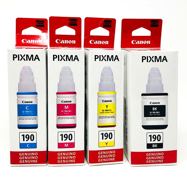 Kit 4 Tintas Canon Original Gi-190  G1100 G2100 G3100 G4100