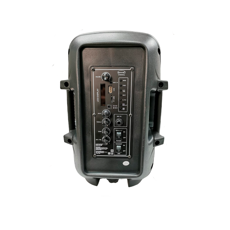 Bocina 8 Pulgadas Marca Sounavic Negro Incluye Mic Alambrico