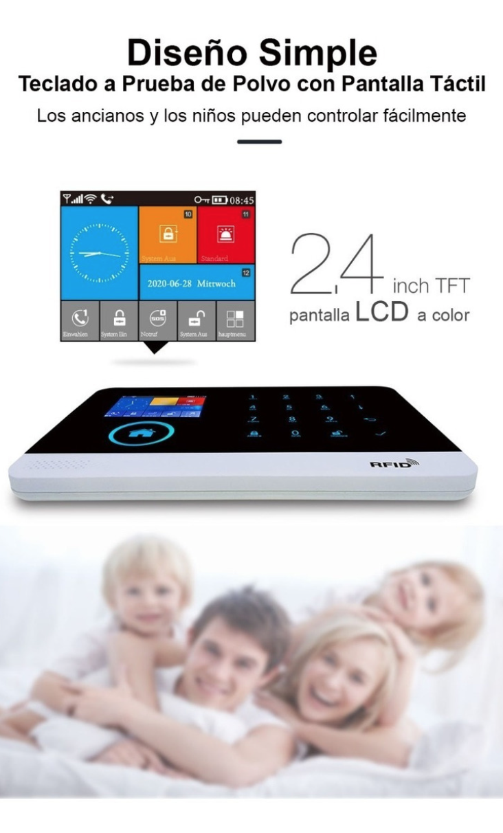 Alarma Para Casa Negocio Gsm Kit Anti Robo App Touch