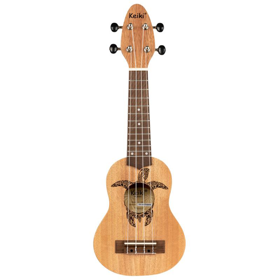 Ukulele Sopranino Keiki Natural Ortega Guitars Con 2 Plumillas