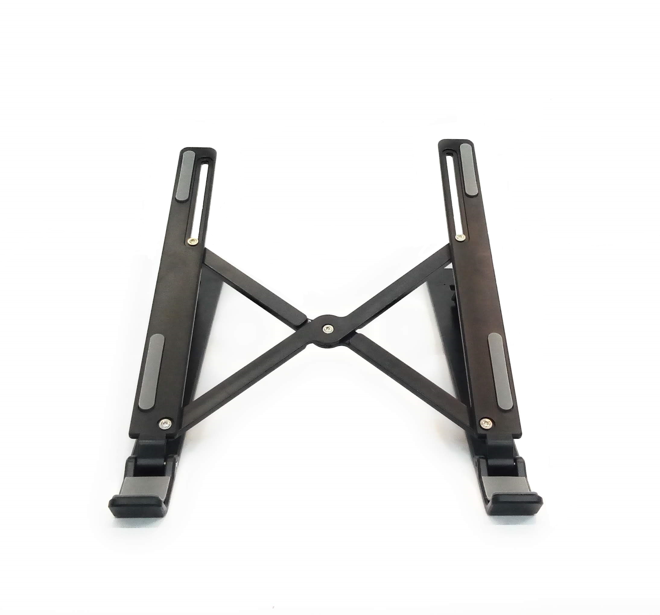 Base Soporte Aluminio Para Laptop, Portátil Y Ajustable Color Negro