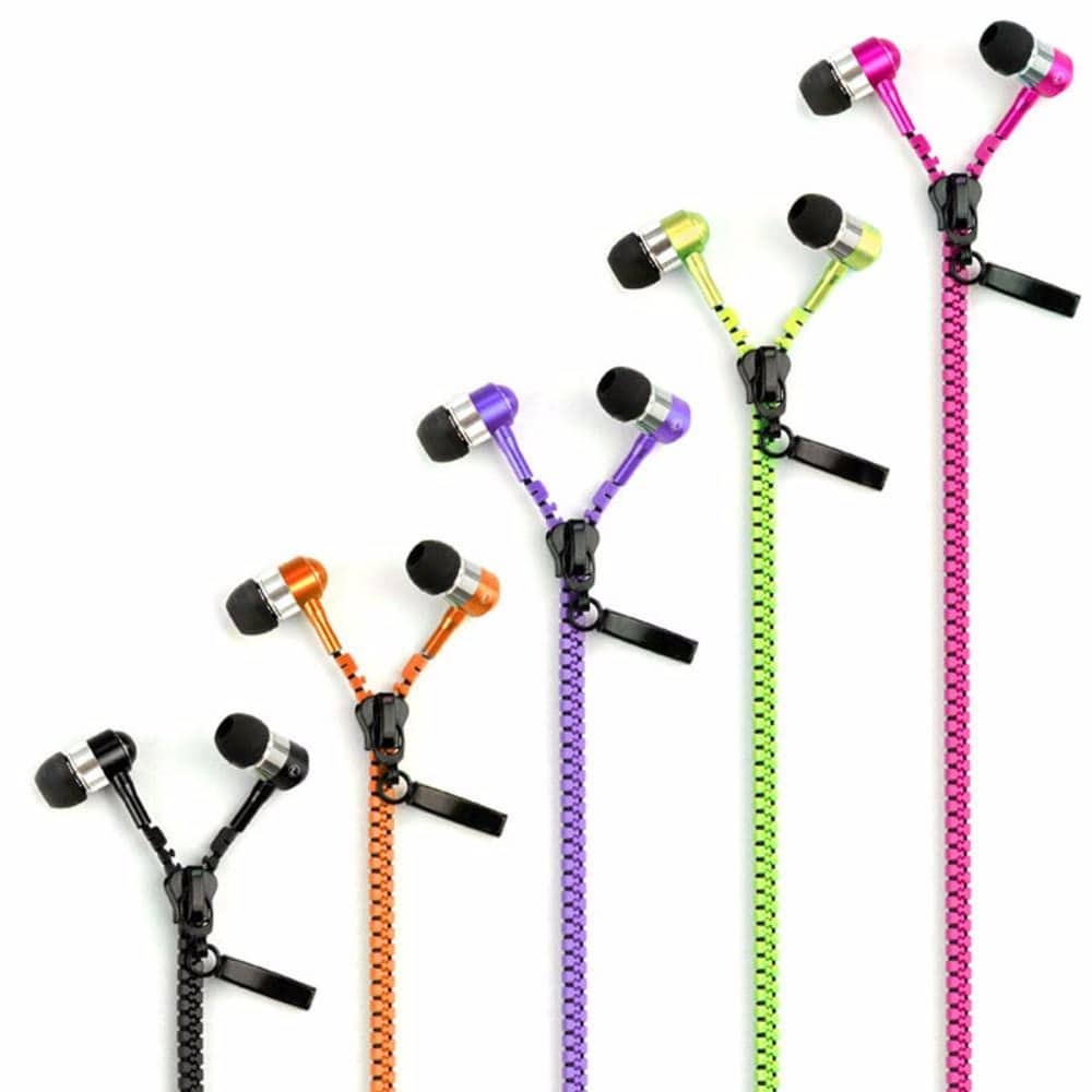 Audífonos Manos Libres De Cierre Zipper Cable Plug 3.5mm 