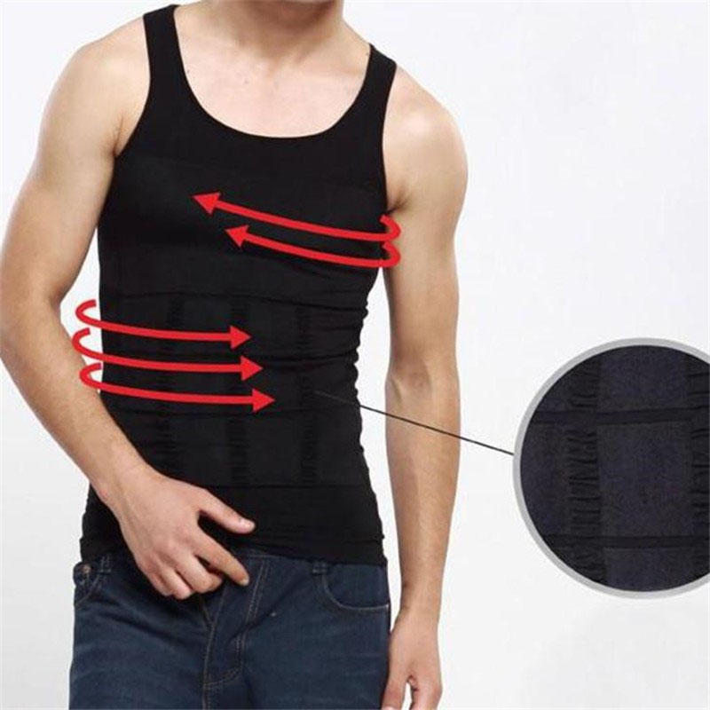 Camiseta Faja Reductora Moldeadora Playera Hombre Reduce Negra L Sin Mangas