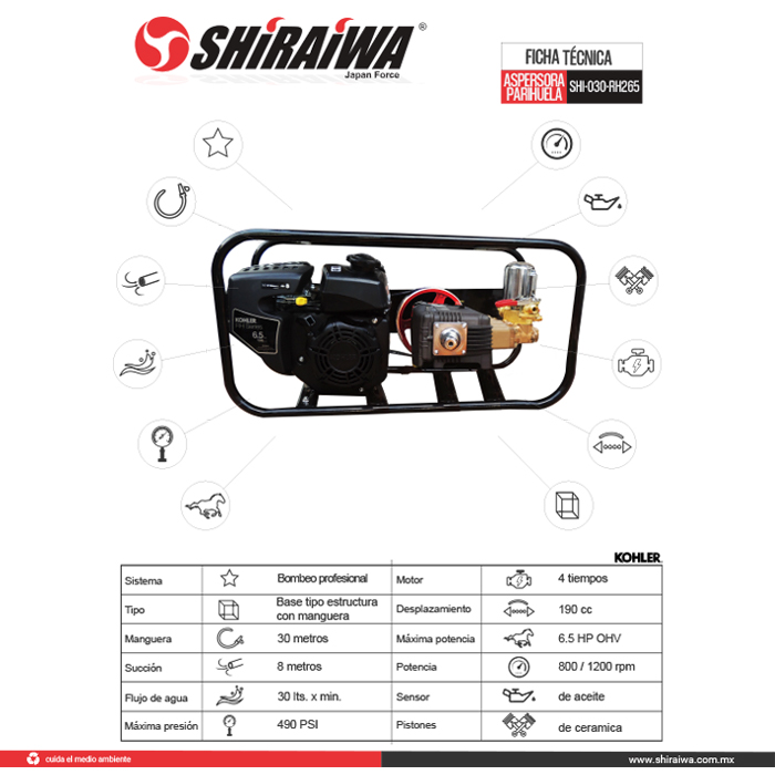 ASPERSORA PARIHUELA SHIRAIWA SHI-030-RH265