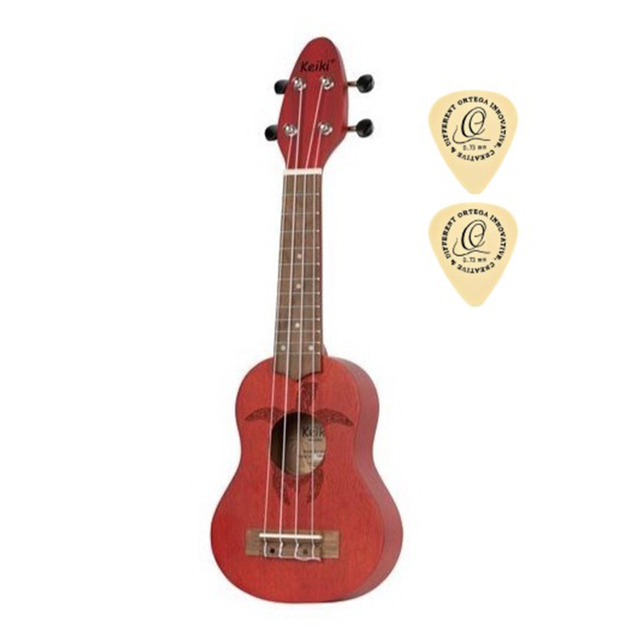 Ukulele Sopranino Keiki Rojo Ortega Guitars Con 2 Plumillas