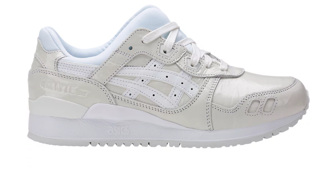 Tenis Asics Mujer Blanco Gel Lyte III Casual Retro Caminar