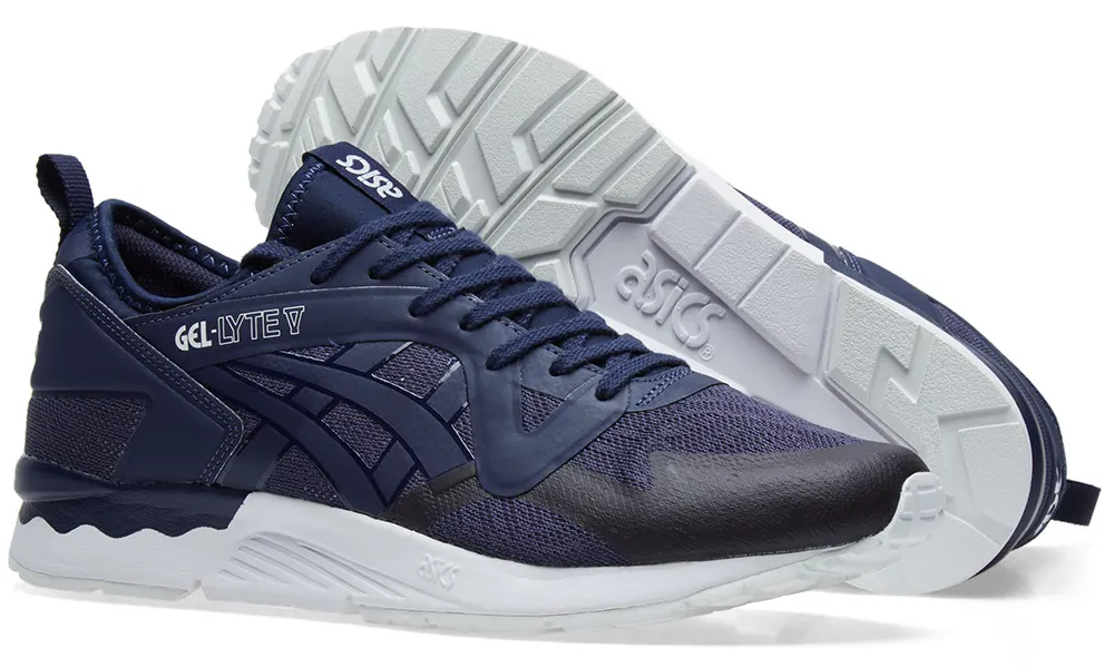 Tenis Asics Tiger Hombre Azul Marino Gel Lyte V Ns Retro Correr Casual