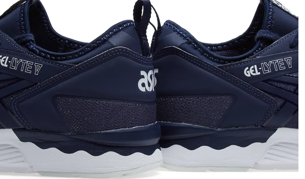 Tenis Asics Tiger Hombre Azul Marino Gel Lyte V Ns Retro Correr Casual