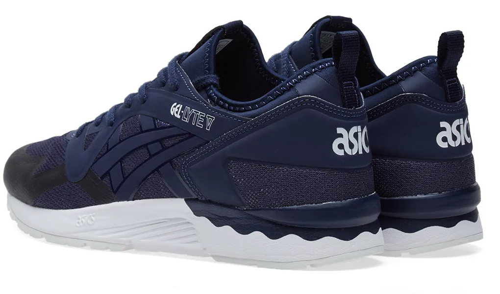 Tenis Asics Tiger Hombre Azul Marino Gel Lyte V Ns Retro Correr Casual