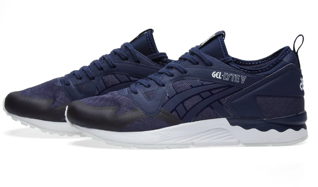 Tenis Asics Tiger Hombre Azul Marino Gel Lyte V Ns Retro Correr Casual