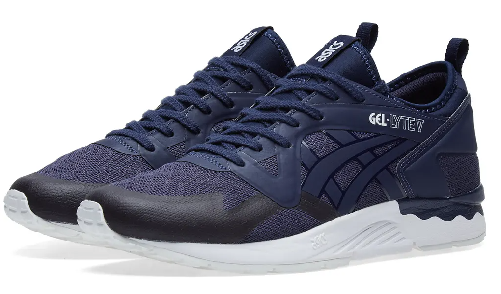 Tenis Asics Tiger Hombre Azul Marino Gel Lyte V Ns Retro Correr Casual