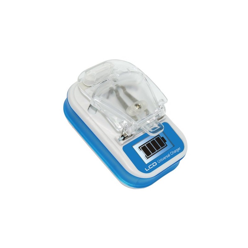 Multicargador de Baterias Con Pantalla LCD Y Puerto USB