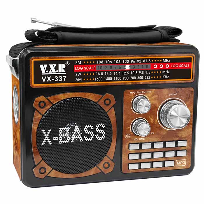 Bocina bluetooth radio fm Diseño Vintage VX 337