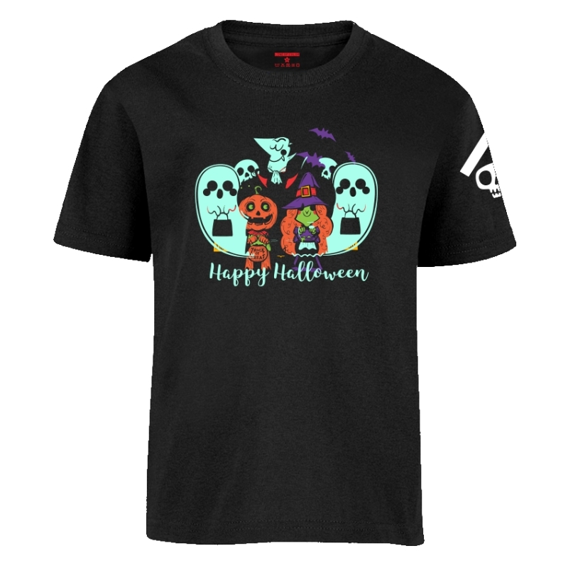 Line of color Playera Niñas Halloween brilla en la oscuridad PNHW10