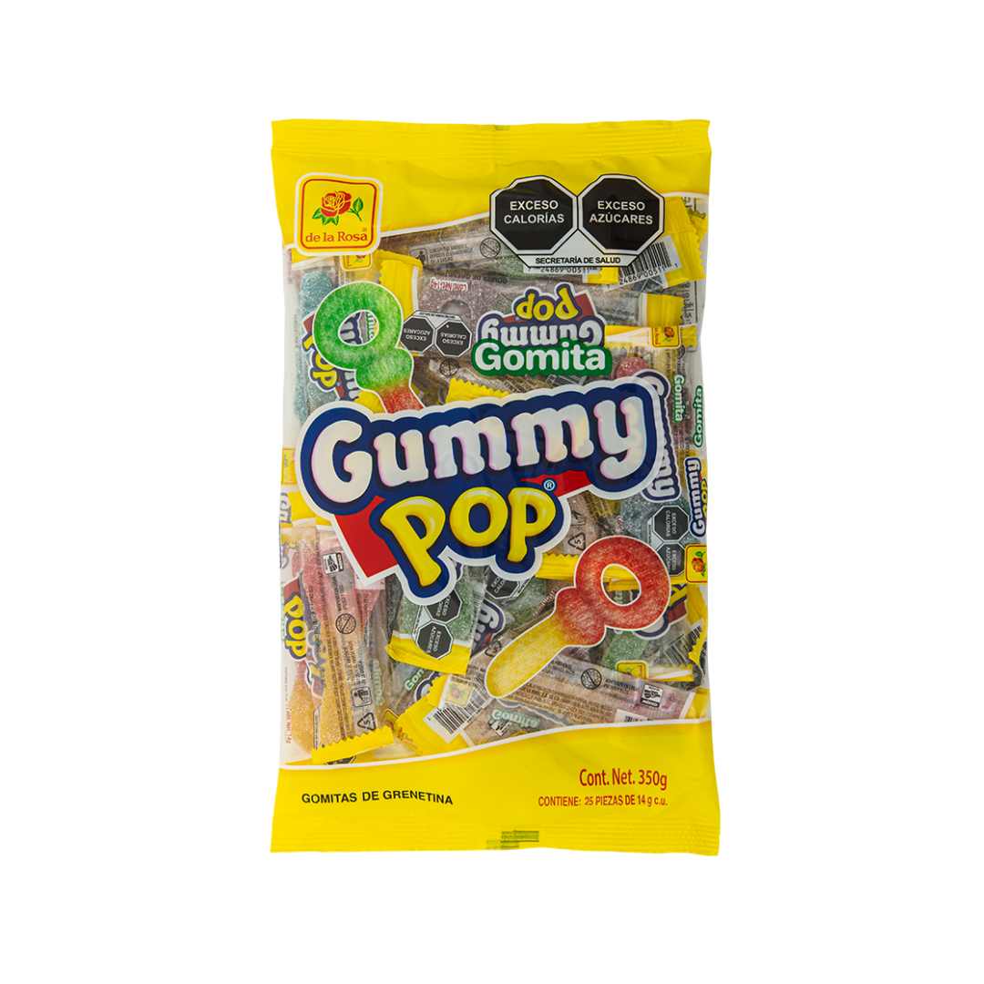 Gomitas Gummy Pop de la Rosa 25 PZ de 14g