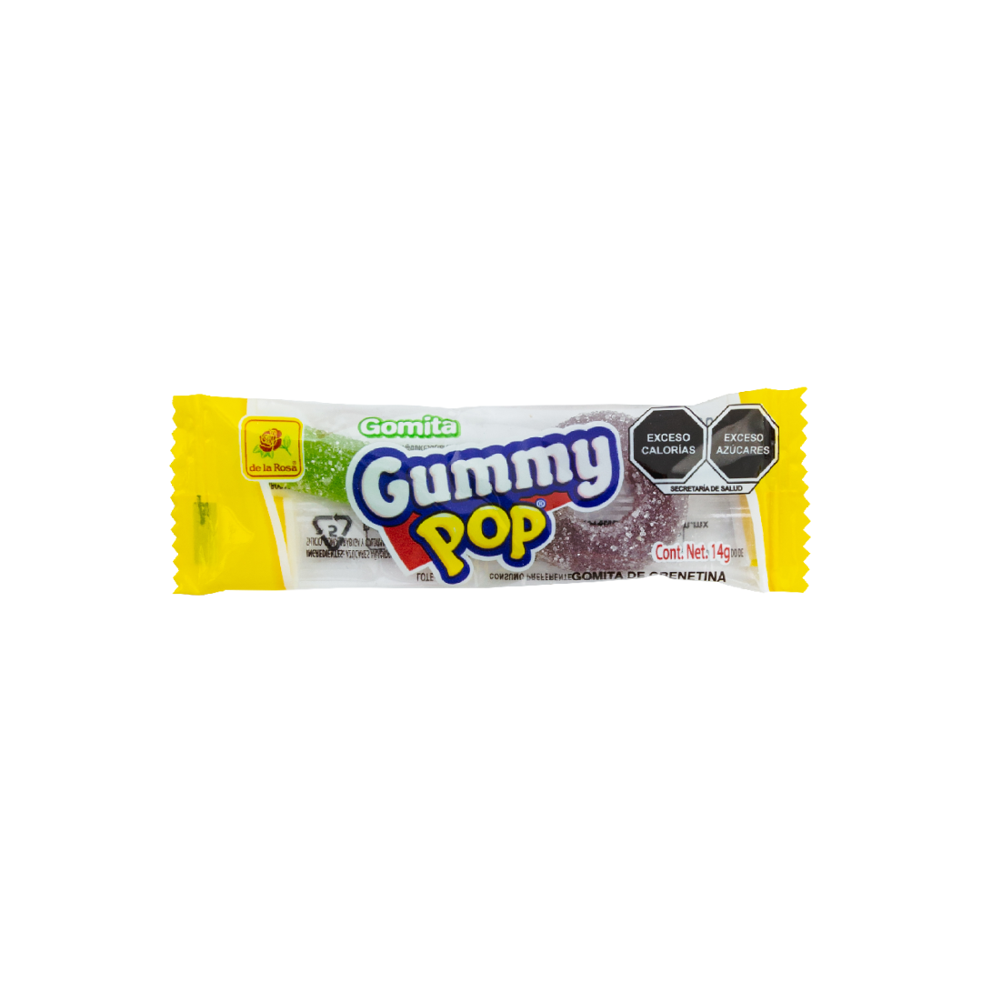 Gomitas Gummy Pop de la Rosa 25 PZ de 14g