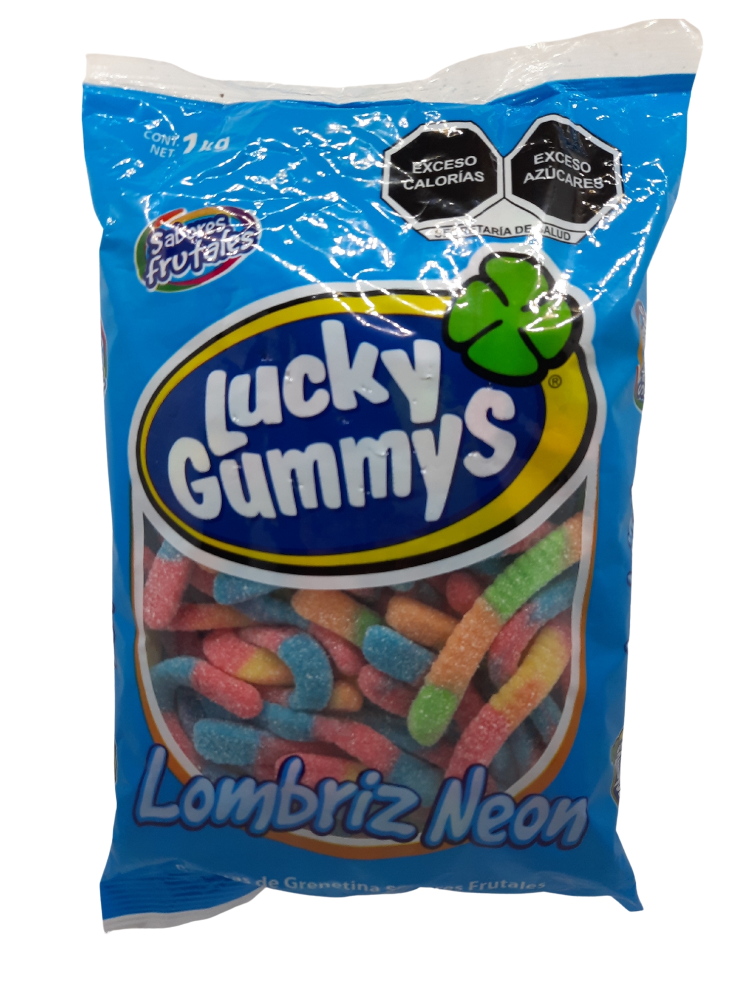 Gomitas Lucky Gummys Lombriz Neon 1 Kg