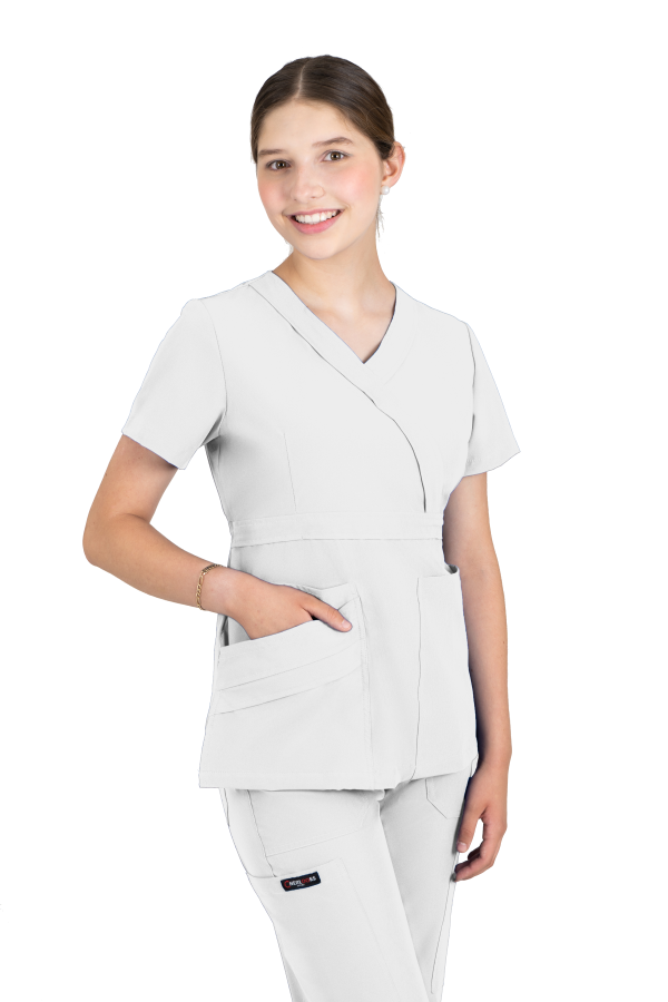 Conjunto Uniforme Medico Quirúrgico Scrubs Dama Blanco