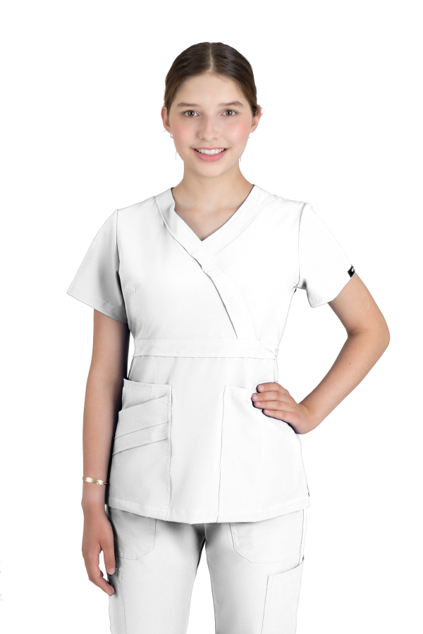 Conjunto Uniforme Medico Quirúrgico Scrubs Dama Blanco