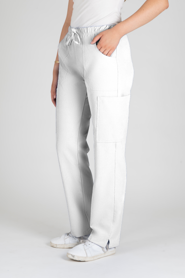 Conjunto Uniforme Medico Quirúrgico Scrubs Dama Blanco