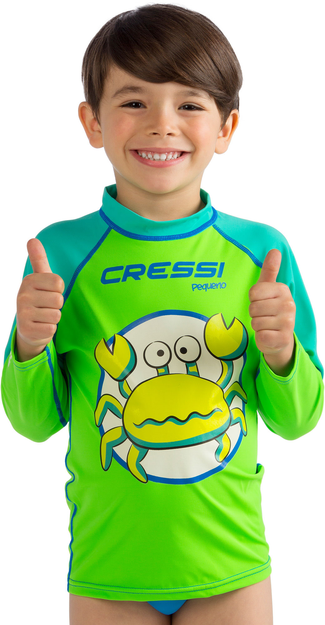 Playera Rash Guard CRESSI Crab para Niños con Protección UV Ideal para la Playa y Piscinas Edad de 2 a 7 años