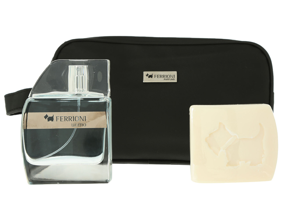 Set Ferrioni Uomo Caballero Perfume Y Jabón En Barra ¡nuevo!