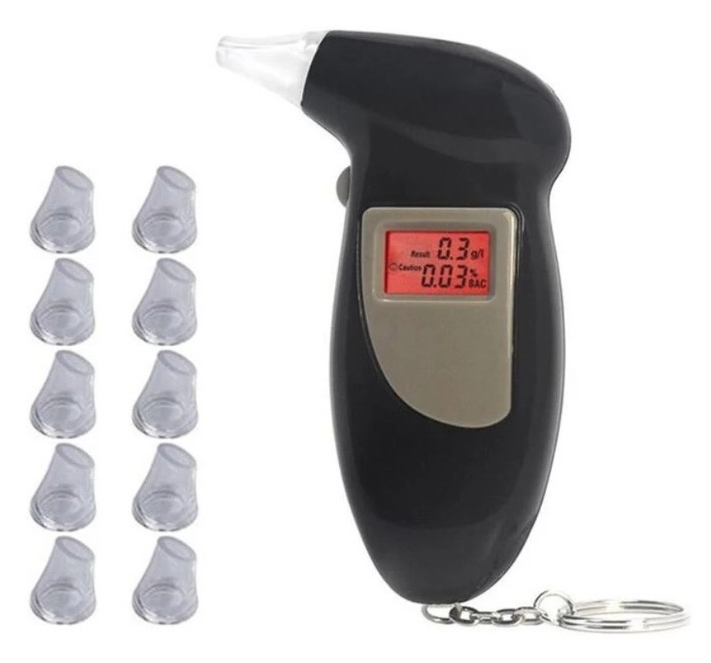 Alcoholimetro Digital Lcd Portatil Con Alarma Drive