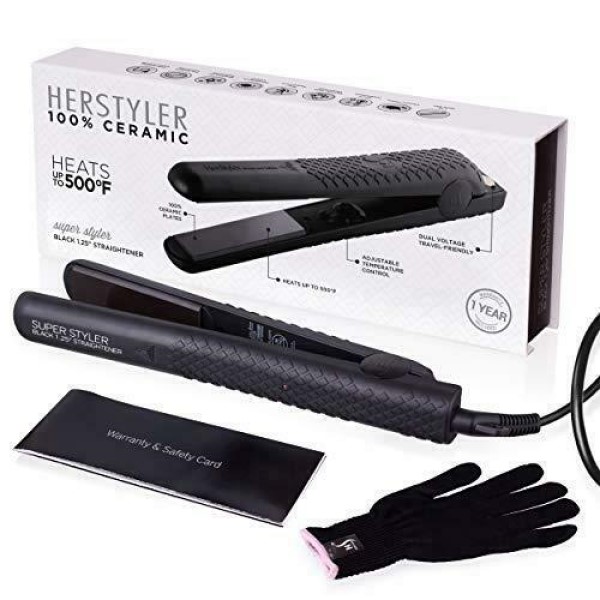 Super Styler Negro 1.25" Plancha Alaciadora