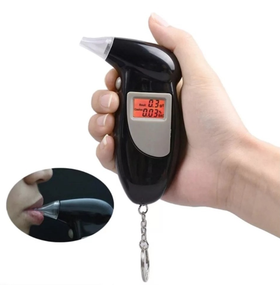 Alcoholimetro Digital Lcd Portatil Con Alarma Drive