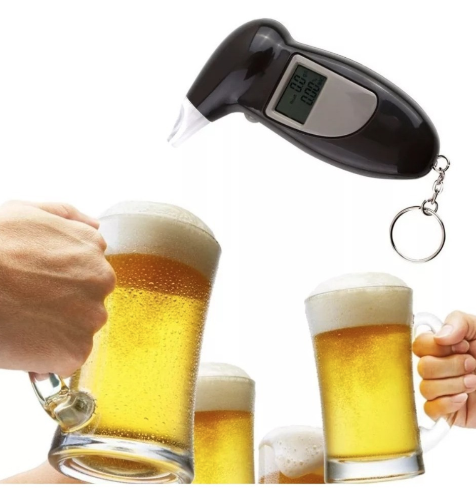Alcoholimetro Digital Lcd Portatil Con Alarma Drive