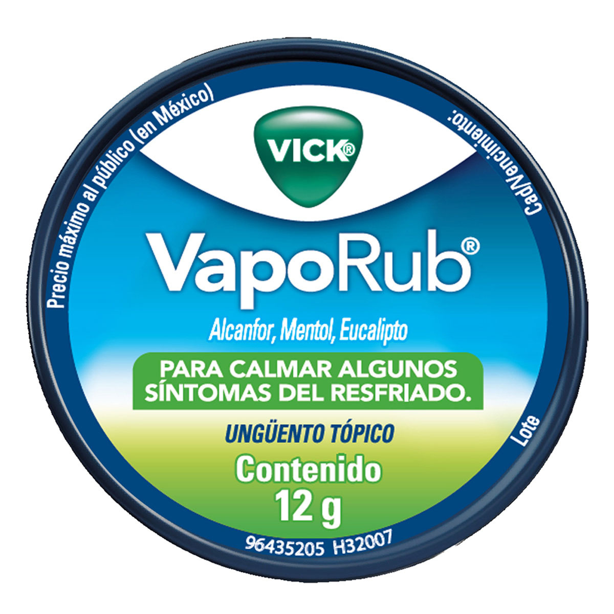 VapoRub, Unguento, Lata Con 12g (3 latas)