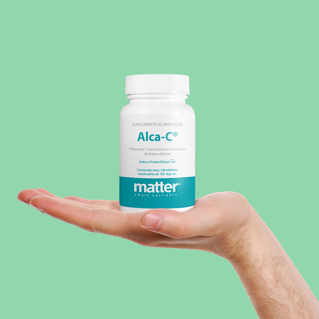 Vitamina C alcalina masticable 120 tabletas Alca C Ascorbato de Sodio