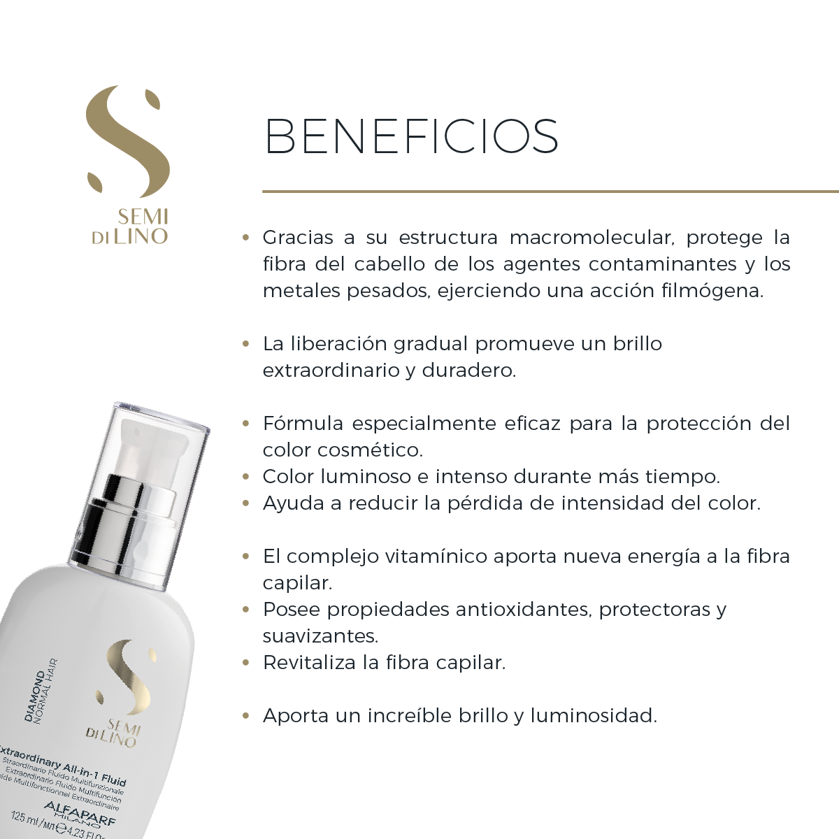 Suero Para Cabello Semi Di Lino Diamond Extraordinary