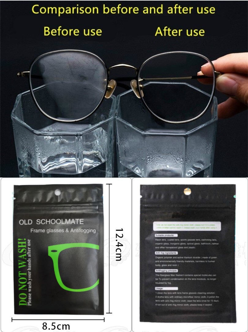 Microfibra Antiempañante Reutilizable Para Lentes 10 Piezas