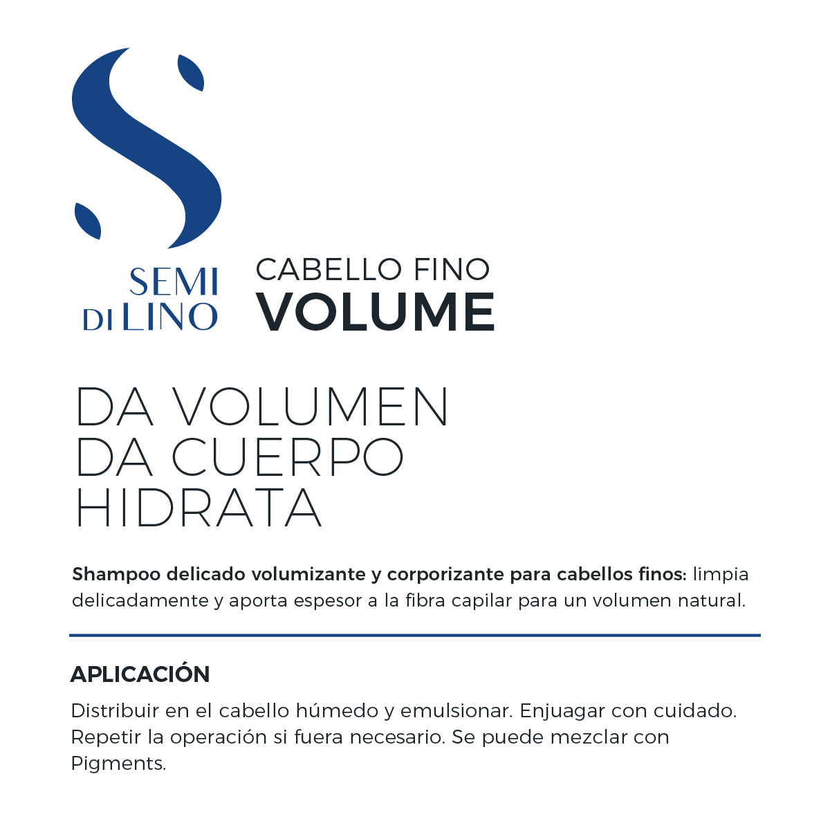 Shampoo Voluminizador Semi Di Lino Volumizing Low Shampoo