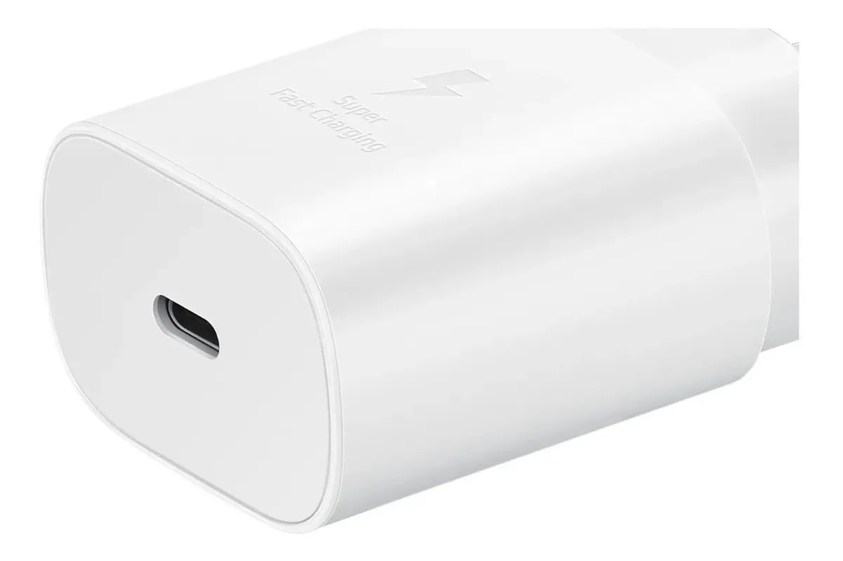 Cargador Samsung Carga Rápida S21 Plus S21 S21 Ultra 25w Blanco