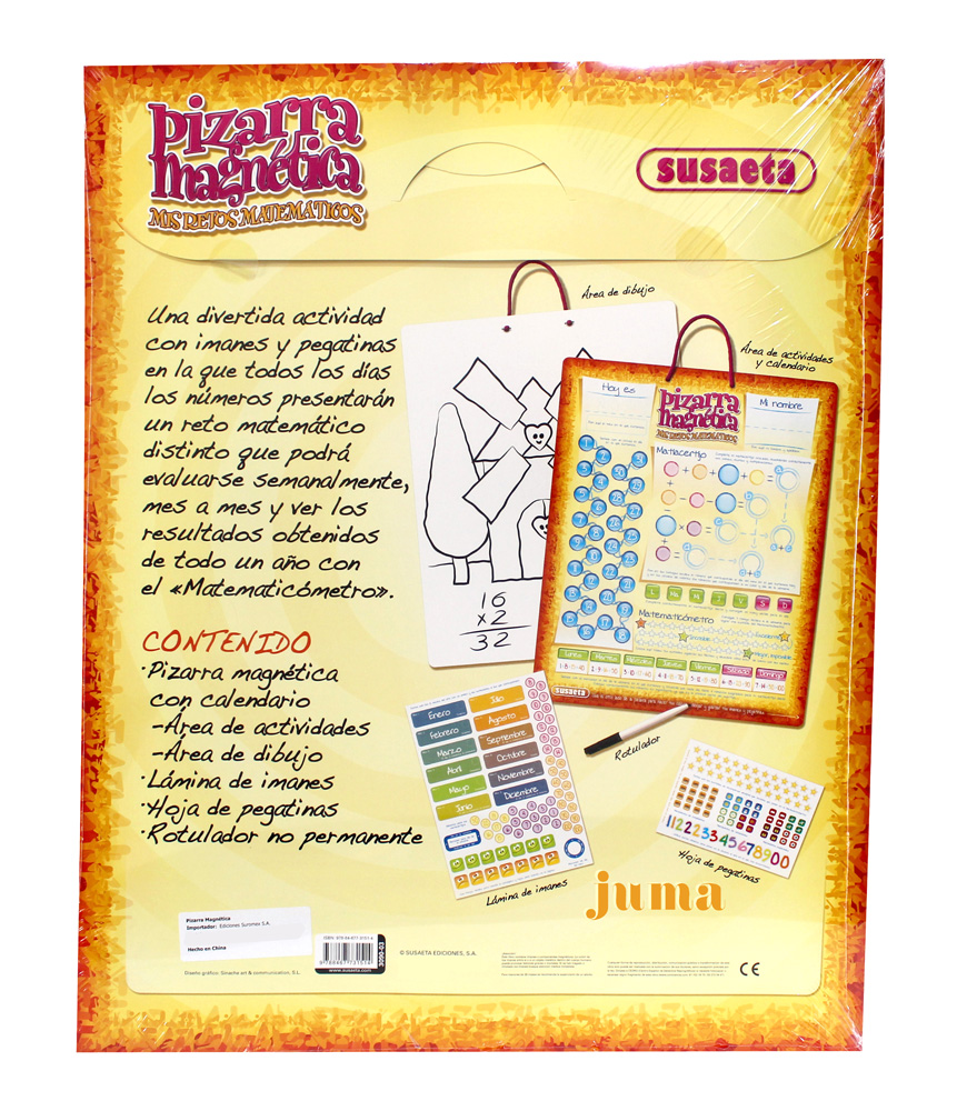 Pizarra Magnética De Retos Matemáticos / Pegatinas / Imanes