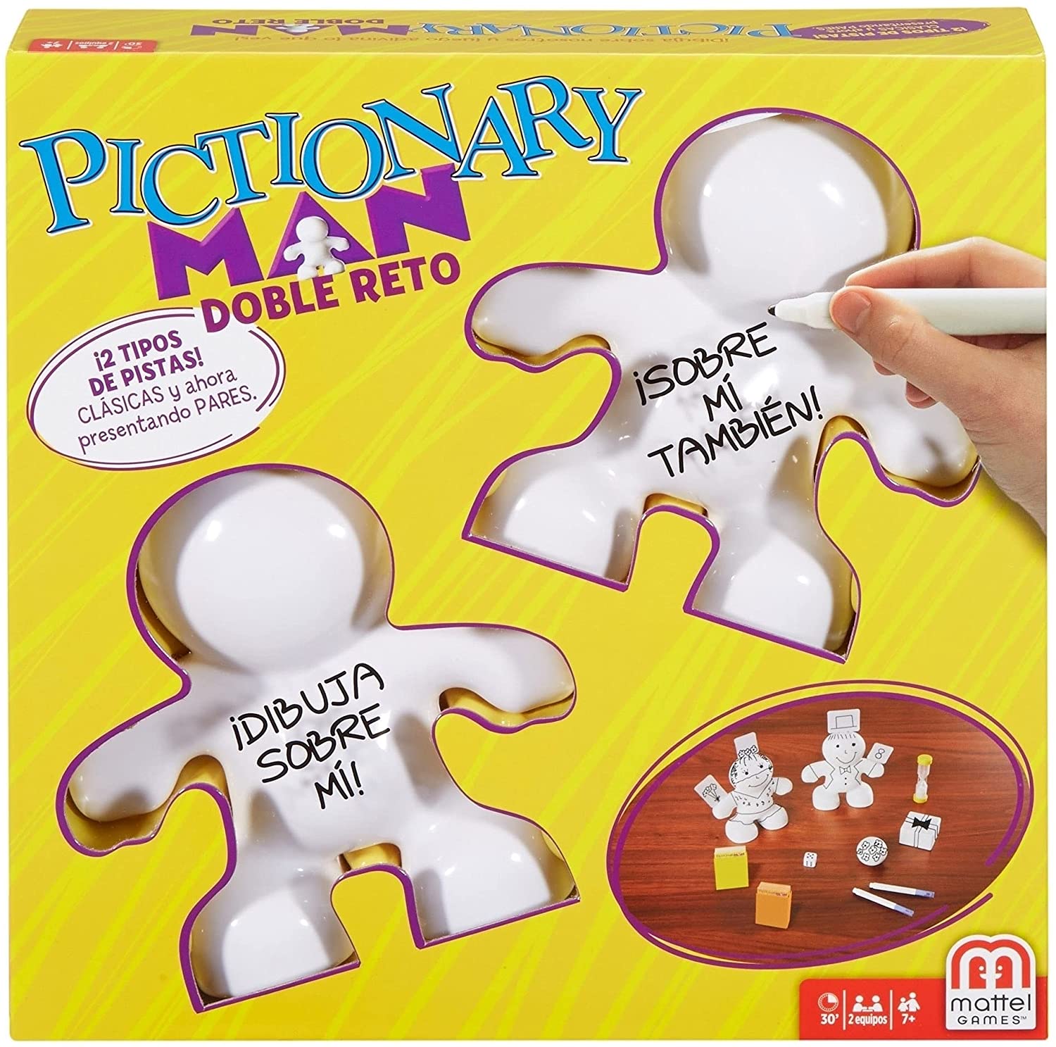 Pictionary Doble Reto Juego de mesa Mattel Games DRL57