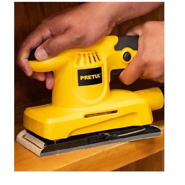 Lijadora orbital, 1/3 hoja, 150 W, Pretul -Incluye Lija y Adaptador para aspiradora LIOR-1/3P3 PRETUL