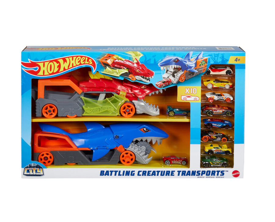 Hot Wheels® Vehículos de Criaturas de Batalla en la Ciudad, Nuevo