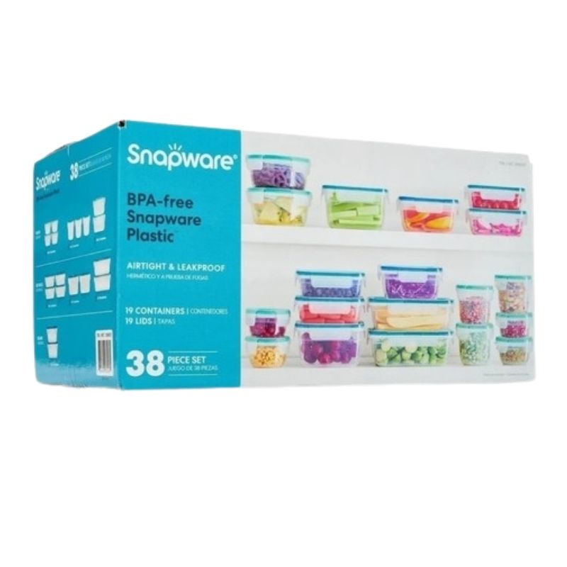 Juego De Toppers de plástico Snapware, 38 piezas 