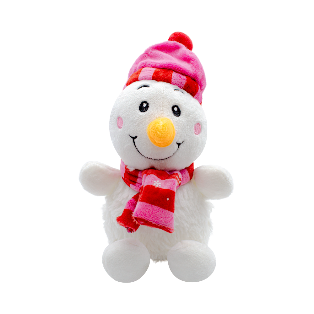 Muñeco De Nieve De Peluche Blanco Navideño Snowman 3 Piezas