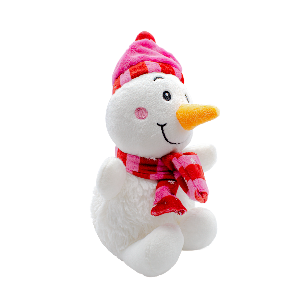Muñeco De Nieve De Peluche Blanco Navideño Snowman 3 Piezas
