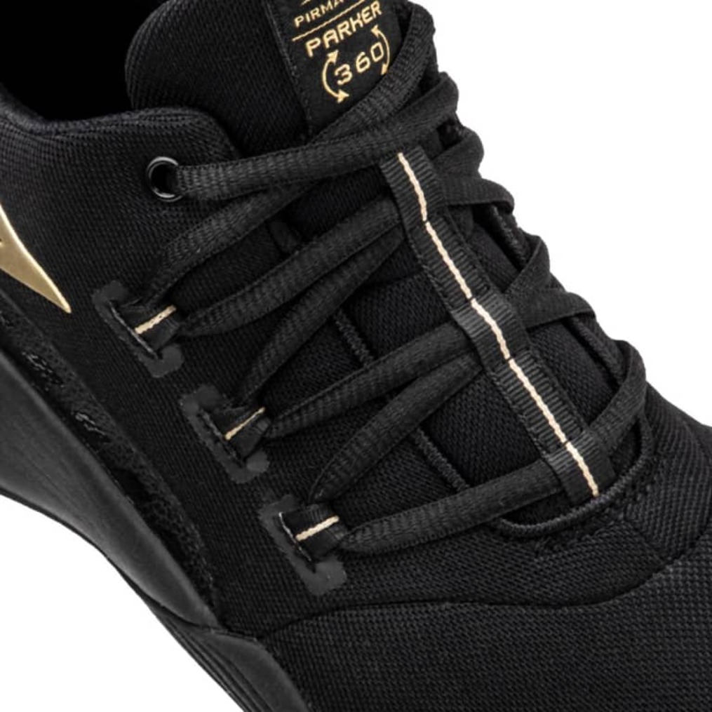 TENIS DEPORTIVO CABALLERO BASKETBALL PIRMA BRASIL NEGRO/ORO