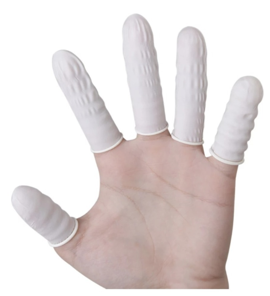 Protector De Dedos Latex Guante Higiene Protecion 100 Piezas