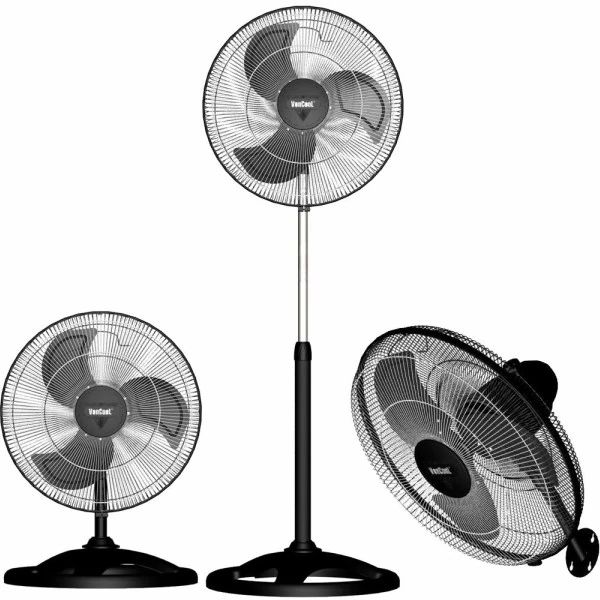 VC324 VENTILADOR 18" DE PEDESTAL 3 EN 1 NEGRO MARCA VENCOOL