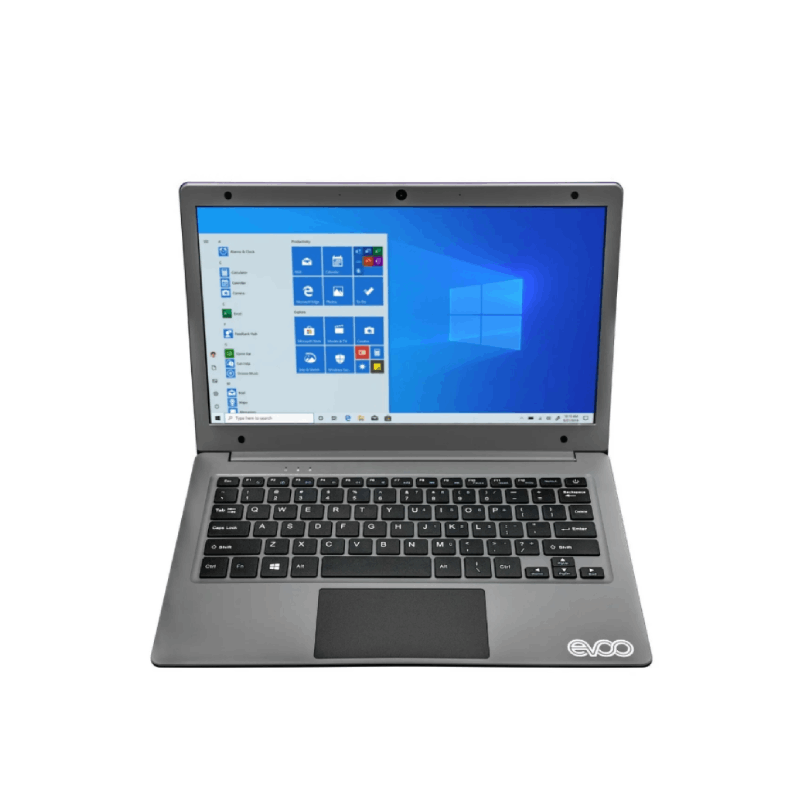 Laptop Evoo Ultra Thin Intel Azul Celeron N4000 4GB RAM 64GB Emmc  