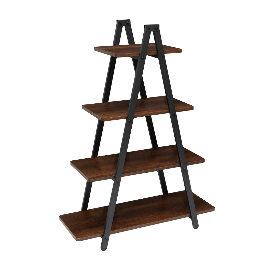Librero Estante Minimalista Triangular Organizador con 4 Repisas