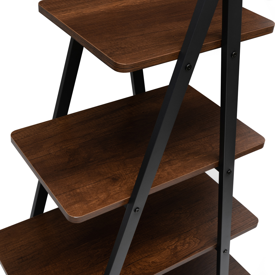 Librero Estante Minimalista Triangular Organizador con 4 Repisas