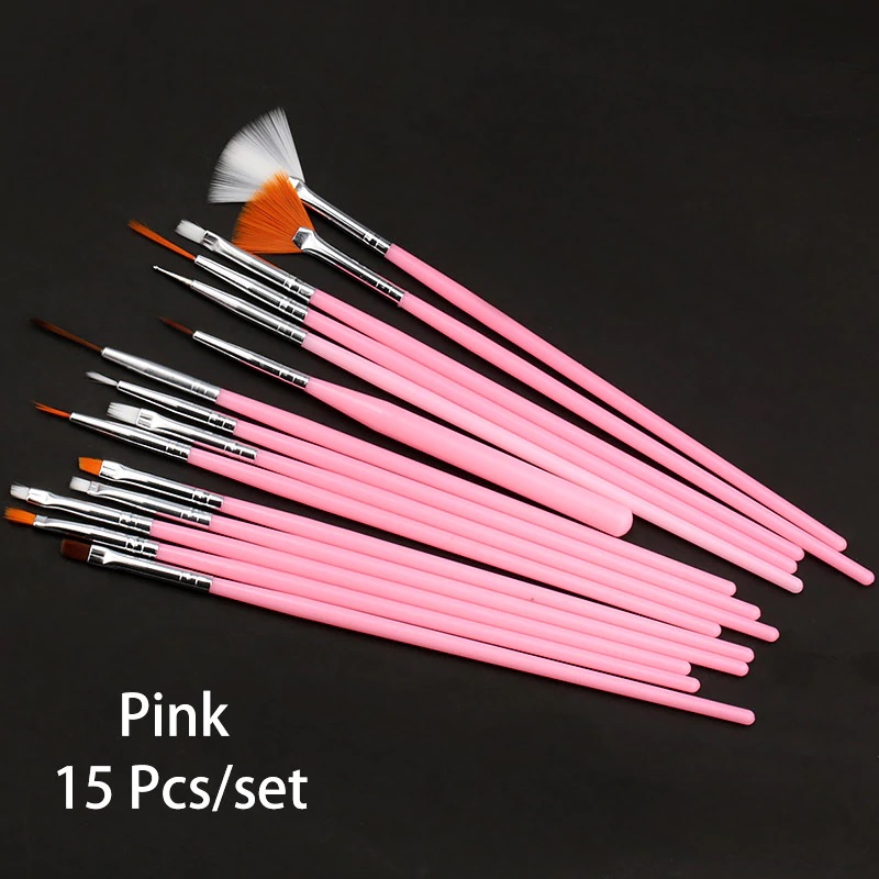 Pinceles Mano Alzada Decoración Paquete Con 15 Piezas